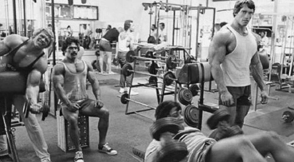 Arnold at Gold's Gym