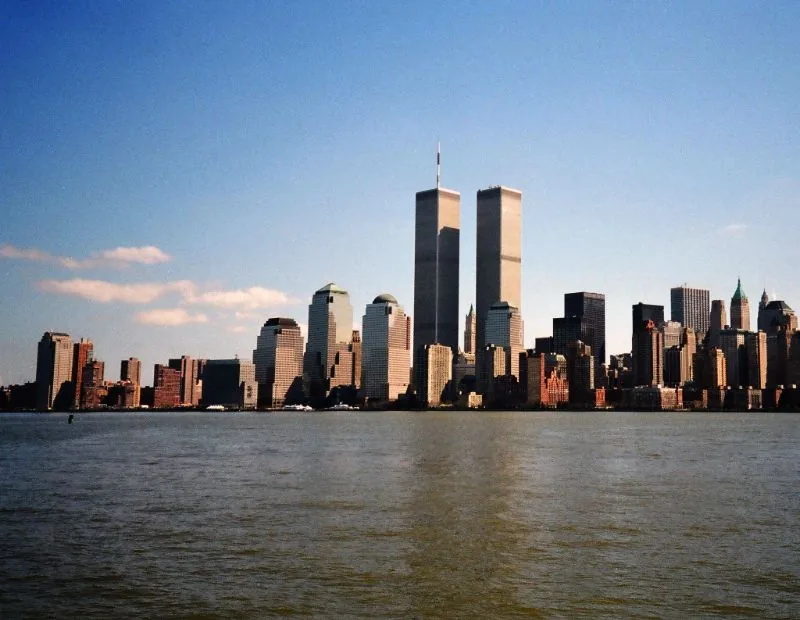 New York City — Twin Towers Skyline