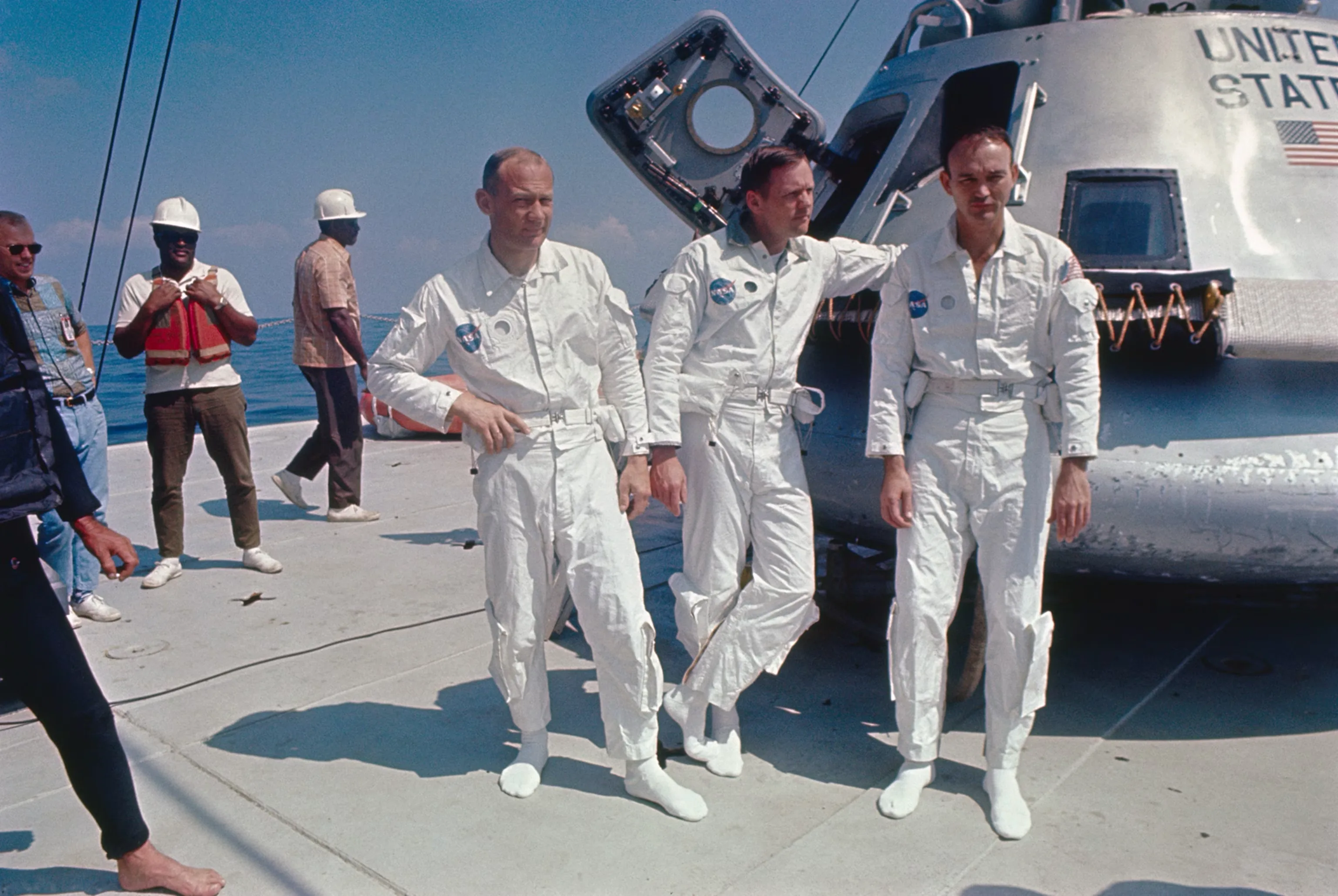 Apollo Astronauts After Splashdown
