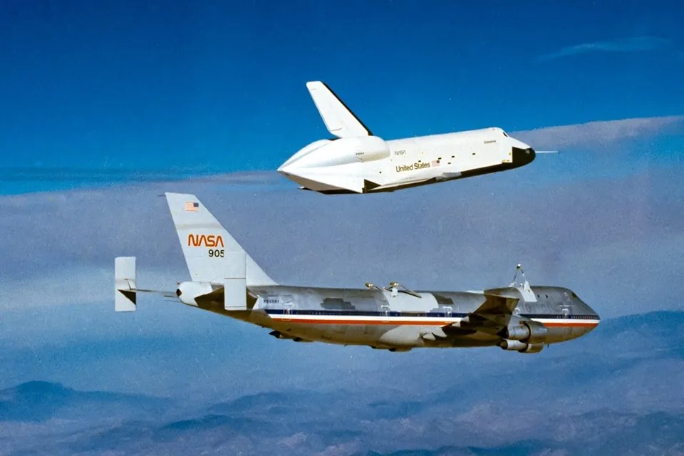 Space Shuttle Enterprise — Separation from 747