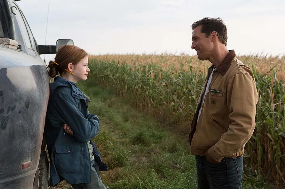 Interstellar — Cooper and Murph at the Farm