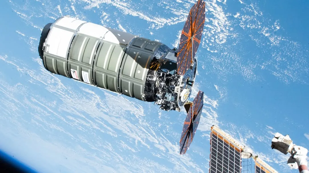 Cygnus Cargo Spacecraft at the ISS