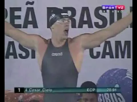 Cesar Cielo Wins Gold